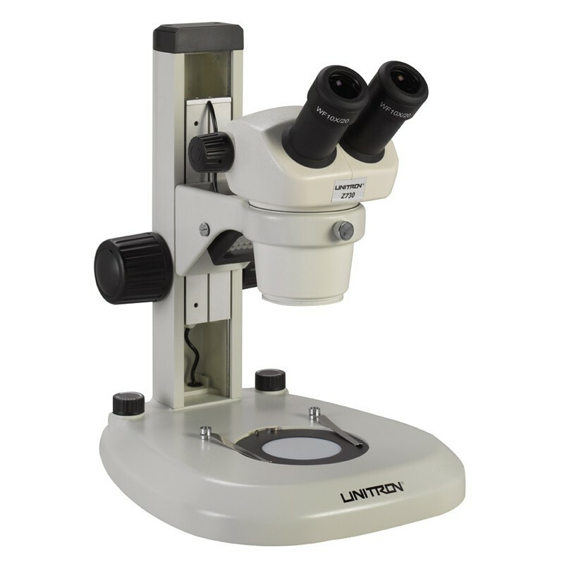 UNITRON Z730 Zoom Stereo Gemological Microscope on LED Stand, 7x - 30x Magnification