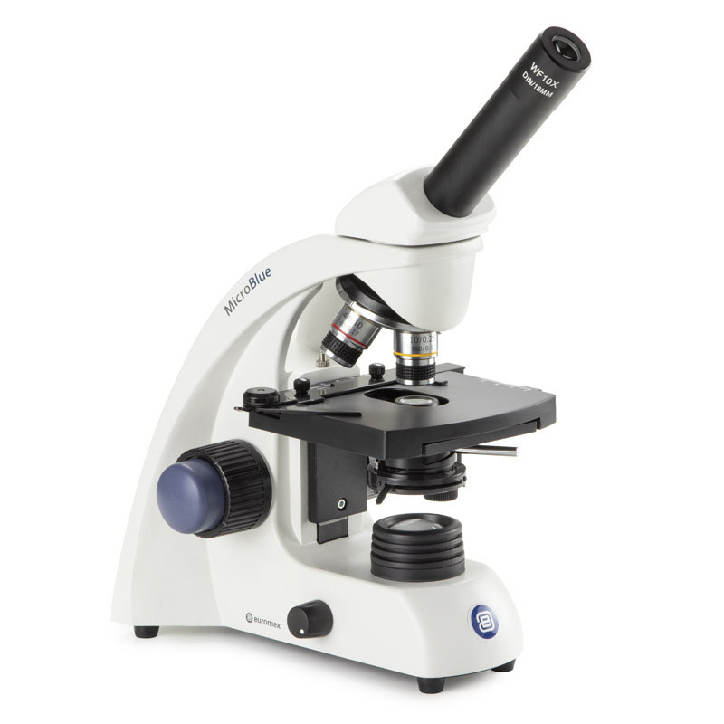 Euromex MicroBlue Monocular LED Microscope, Mechanical Stage, Rechargeable