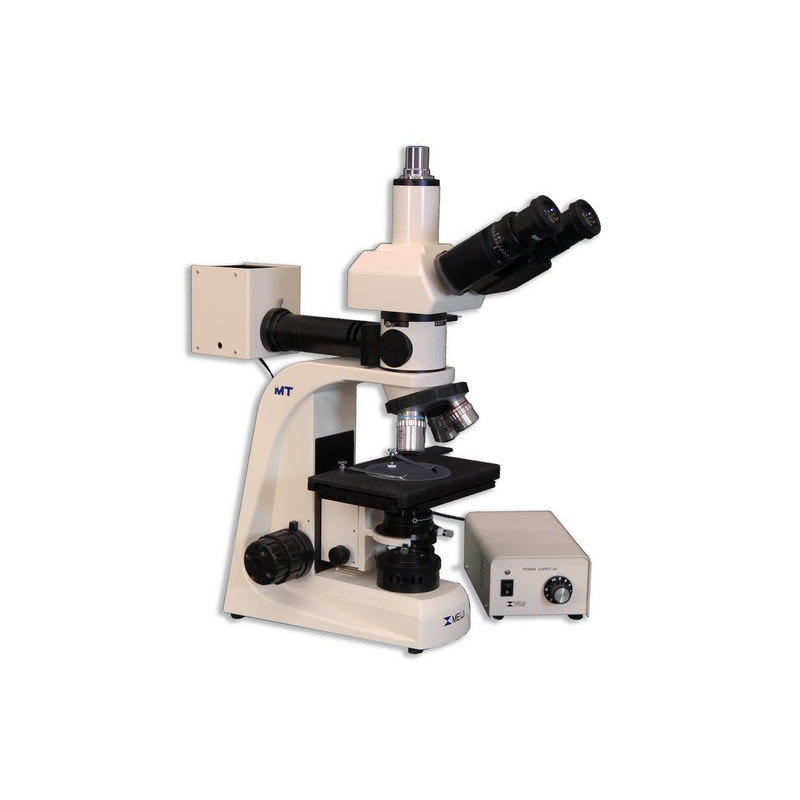 Meiji MT8530 Trinocular Metallurgical Microscope, Halogen Illumination, Brightfield/Darkfield