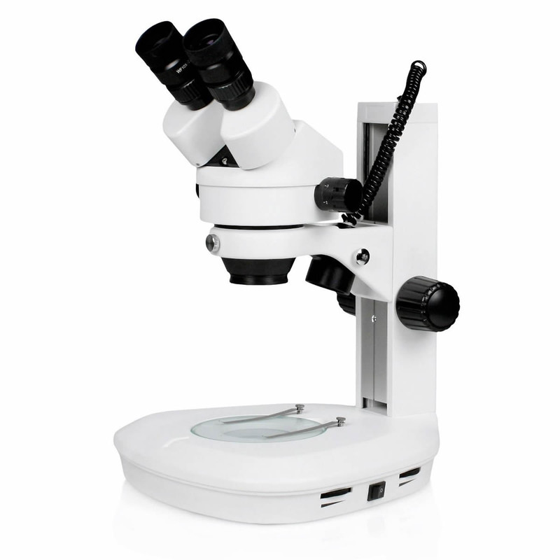 Steindorff 3065-LED Binocular Advanced Stereo Zoom Microscope, 7x to 45x Magnification