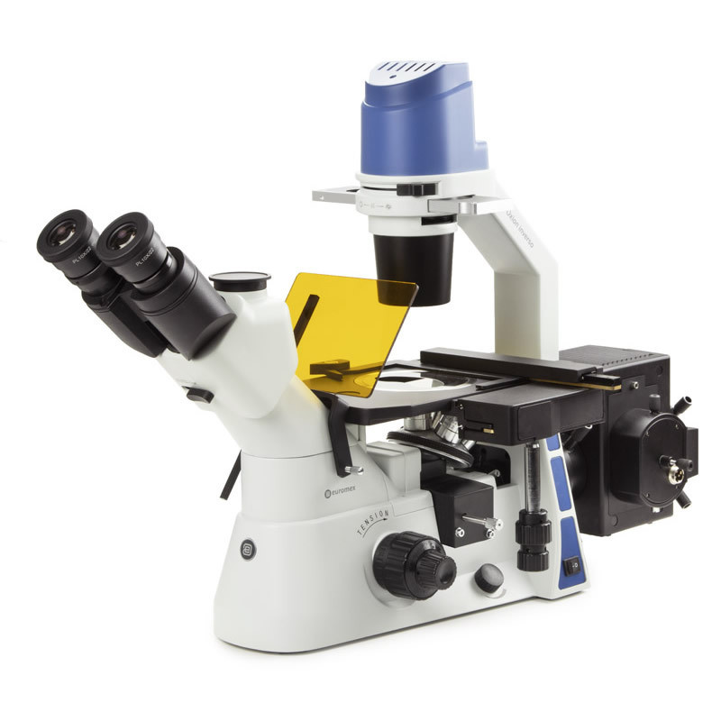 Euromex OX.2453-PLPHF, Inverted Oxion Inverso Fluorescence Microscope, 4 Positions, Plan Phase Fluarex IOS Objectives