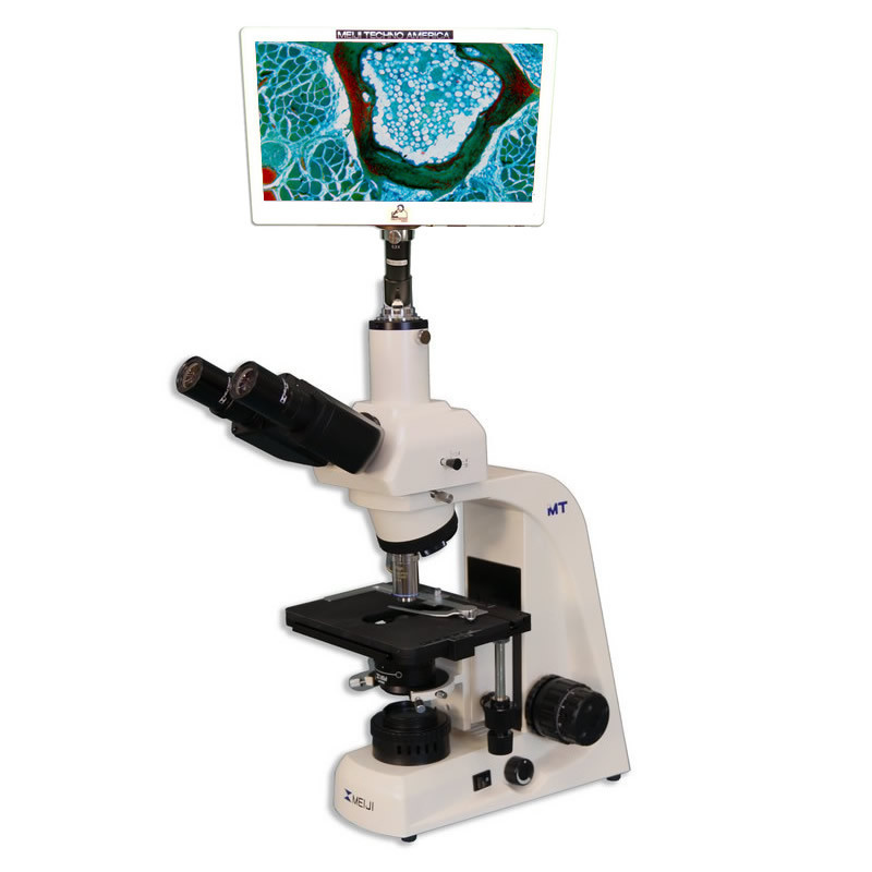 Meiji MT4300 Biological Digital LCD Microscope Package