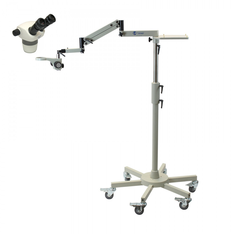 UNITRON Z730 Stereo Zoom Microscope on Rolling Floor Stand, 7x - 30x Magnification