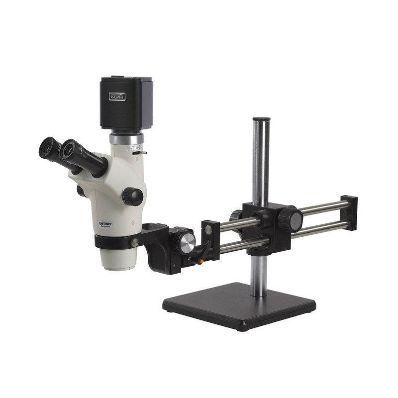 UNITRON Z650HR Zoom Stereo Digital Microscope Package on Ball Bearing Boom Stand