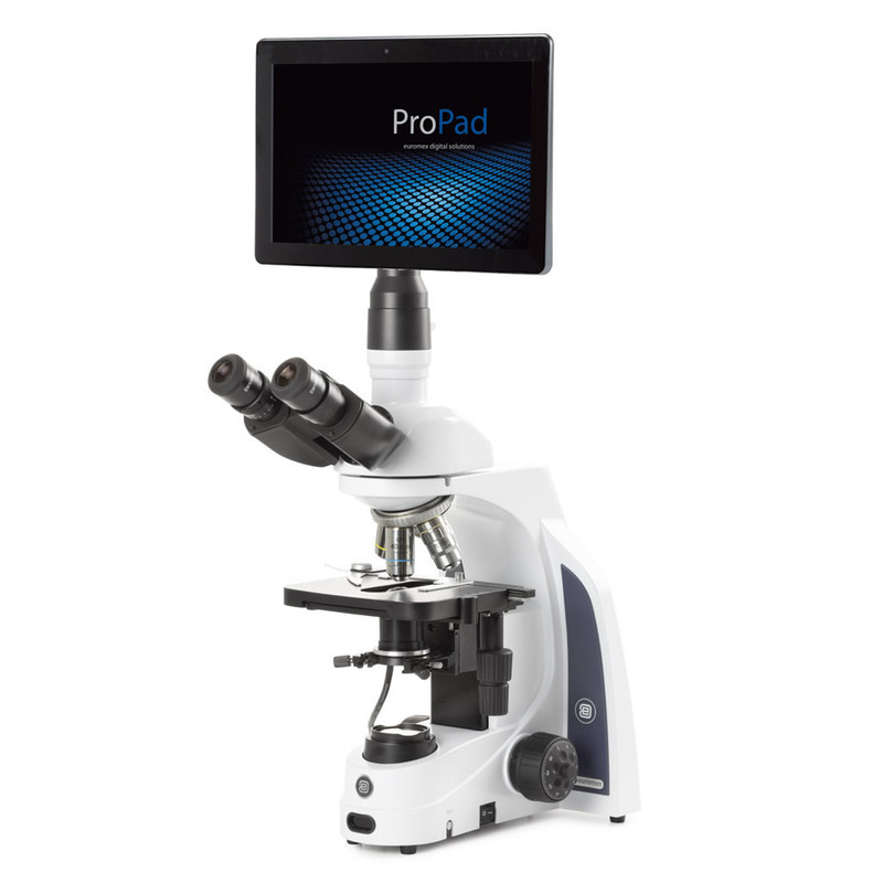 Euromex iScope Digital 4K High Resolution LCD Darkfield Microscope Package for Live Blood Analysis, 20x-1000x