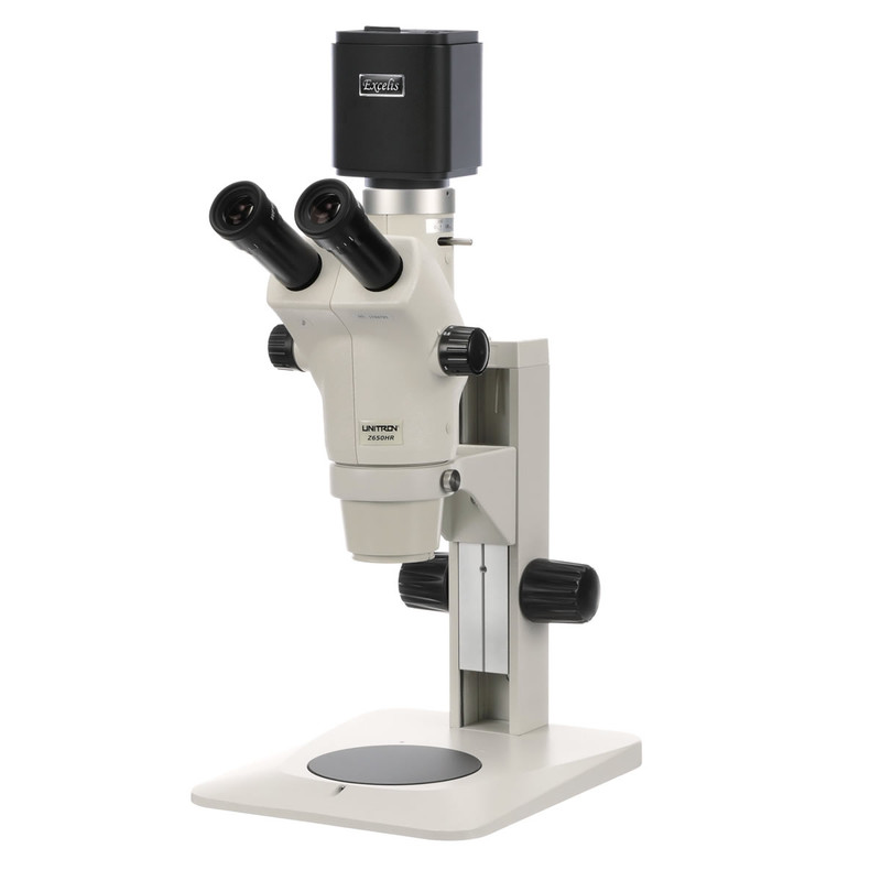 UNITRON Z650HR Zoom Stereo Digital Microscope Package on Plain Focusing Stand