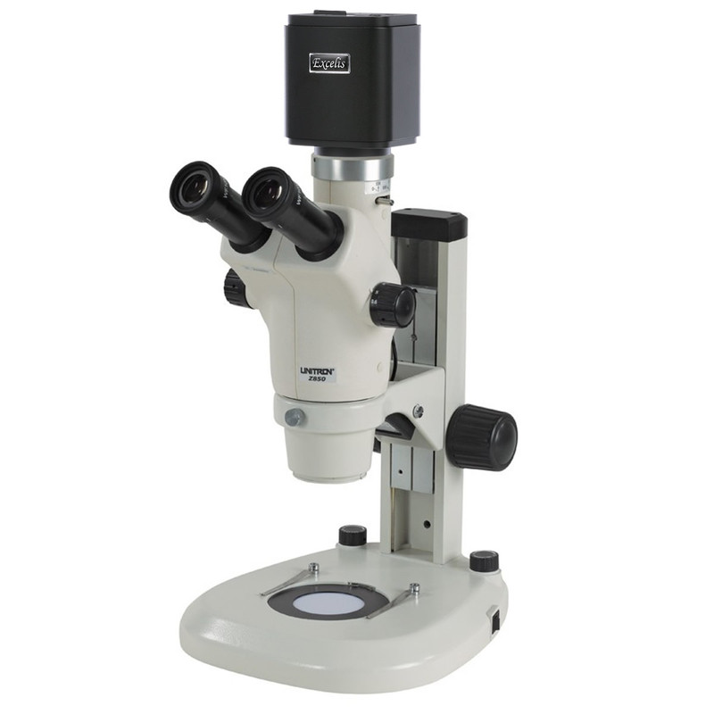 UNITRON Z650HR Zoom Stereo Digital Microscope Package on LED Stand