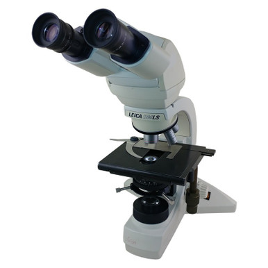 Leica DMLS Ergo Tilting Binocular Microscope, Three Objectives