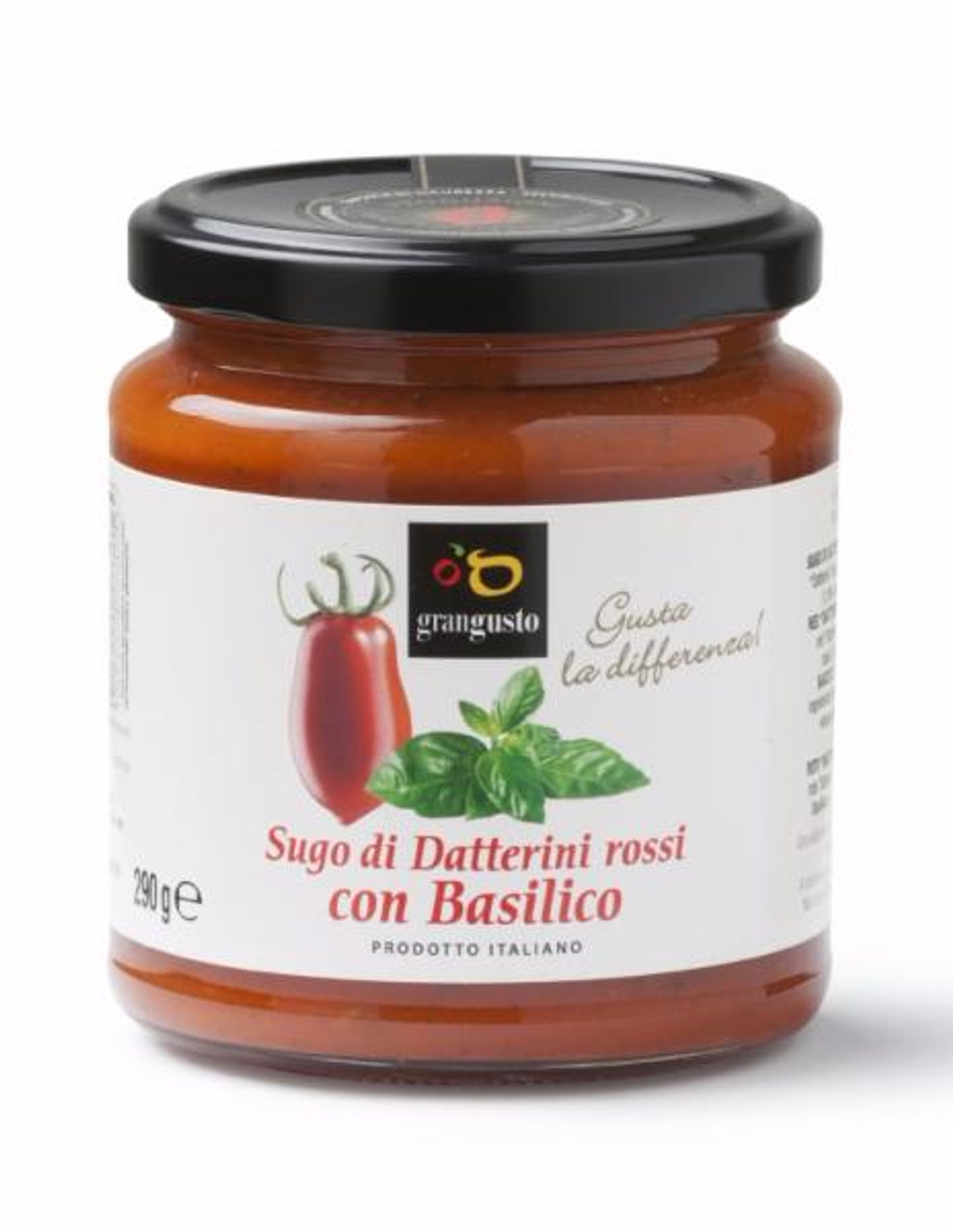 Sauce tomate rouge Datterino au basilic 290 gr