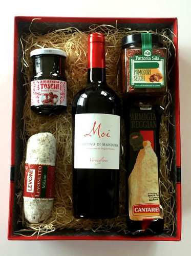 Paniers de Noël Speciale Italia - Coffret cadeau alimentaire Voyage dans  le goût en forme de valise avec 500g de panettone, vin mousseux, produits  gastronomiques et de confiserie, 11 pièces : : Epicerie