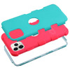 IPhone 11 Pro Teal Green Rubberized Teal Green/Electric Pink TUFF Hybrid Phone Protector Cover