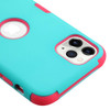 IPhone 11 Pro Max Rubberized Teal Green/Electric Pink TUFF Hybrid Phone Protector Cover