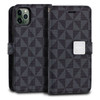 IPhone 11 Pro Max Dark Grey Wallet Case Pattern Series