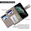 IPhone 11 Pro Max Beige Brown Wallet Case Pattern Series