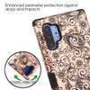 Samsung Note 10 Plus Black Four-Leaf Clover (2D Rose Gold)/Black TUFF Hybrid Protector Cover 