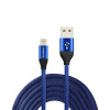 IPhone Fast Charging 2A Heavy Duty Braided USB Cable - Blue (6.6ft)