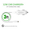 Car Charger 12W 2.4A Cable  For iPhone