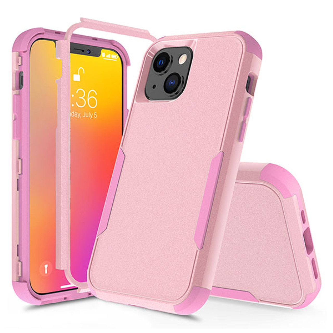 低価格 familiar別注zipphone iPhone13 pink case iPhone用ケース