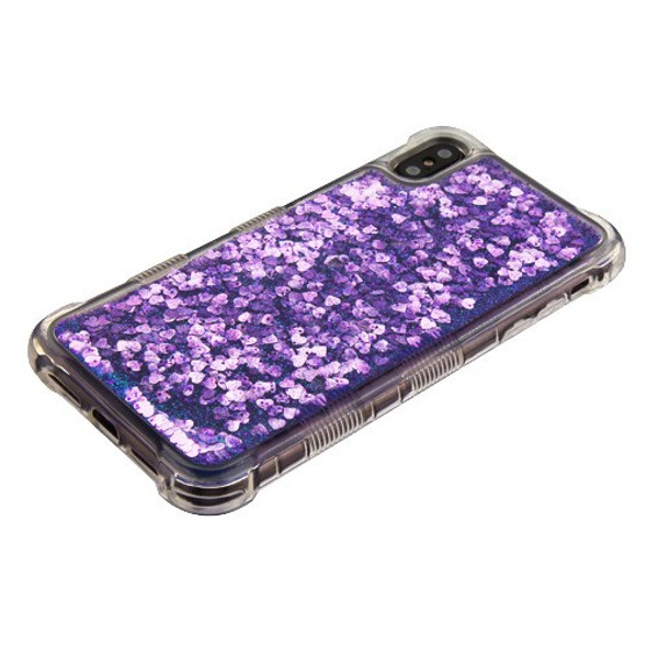 Purple Stars TUFF Quicksand Glitter Lite Hybrid Protector Cover