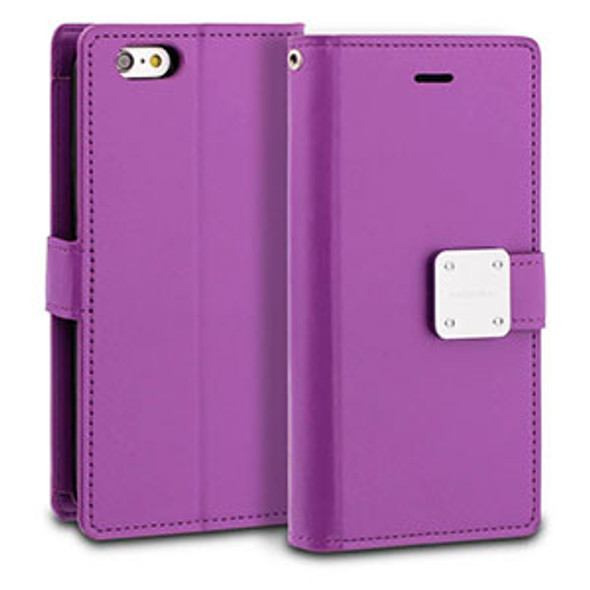IPhone 6/6s Purple Wallet Mode Diary Case