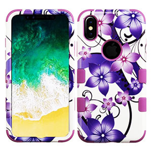 IPhone X/XS Purple Hibiscus Case