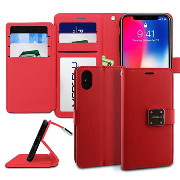 IPhone XR Red Wallet Case