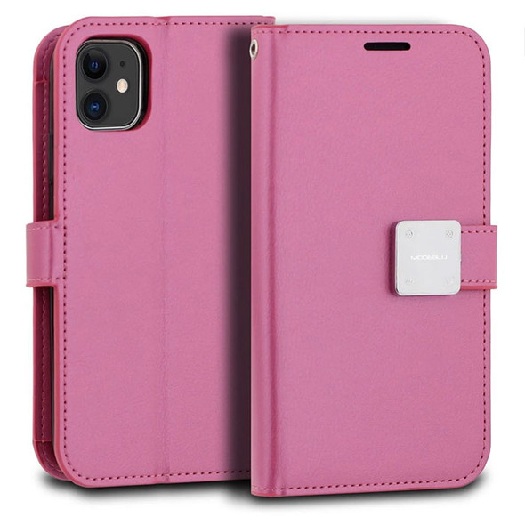 IPhone 11 Pink Wallet Case Mode Dairy