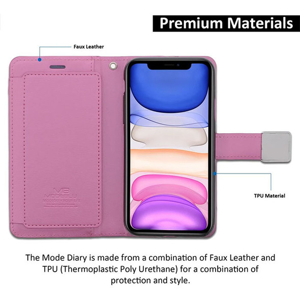 IPhone 11 Pink Wallet Case Mode Dairy