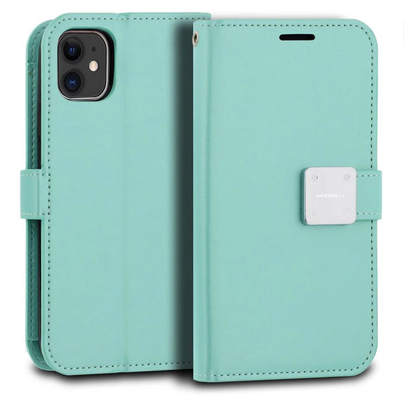IPhone 11 Teal Wallet Case Mode Dairy