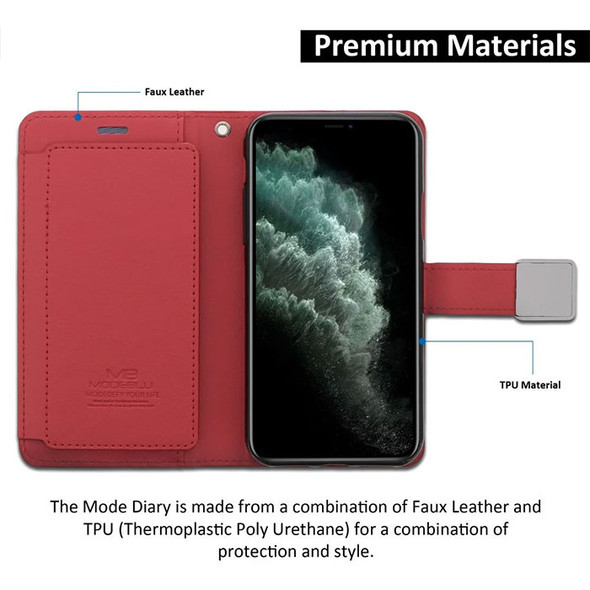 IPhone 11 Pro Max Red Wallet Case Mode Dairy