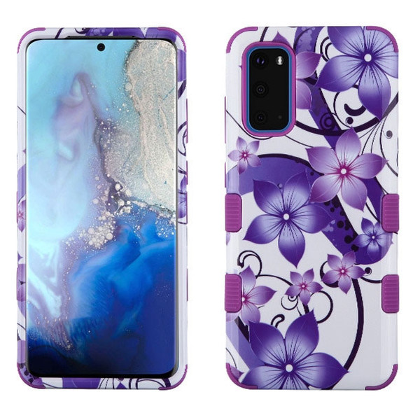 Samsung S20 (6.2) Purple Hibiscus Flower Romance/Electric Purple TUFF Hybrid Phone Protector Cover