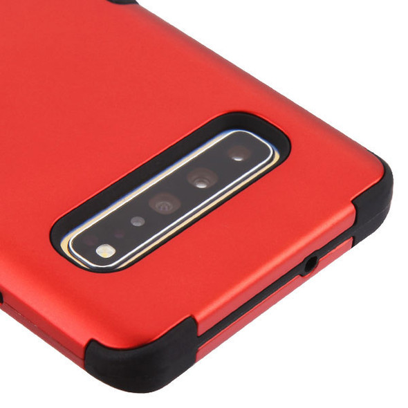 Samsung S10 Titanium Red/Black TUFF Hybrid Phone Protector Cover