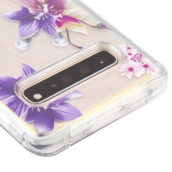 Samsung S10 Transparent Clear/Purple Stargazers TUFF Lucid Hybrid Protector Cover