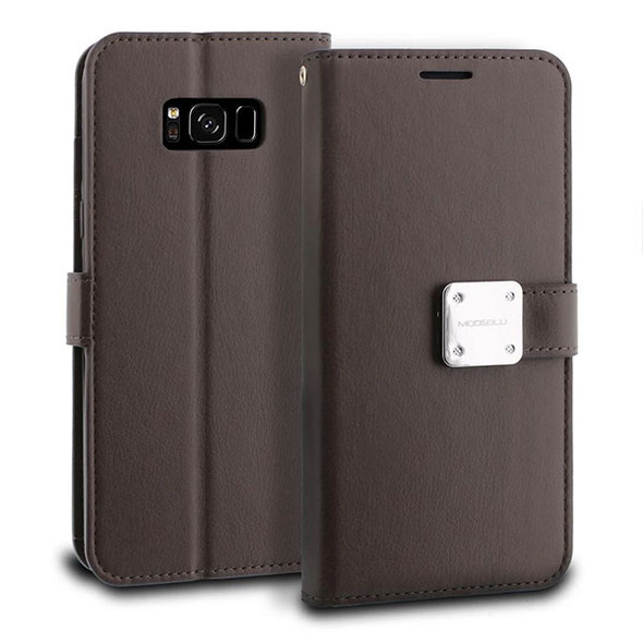 Samsung S8 Plus ModeBlu Diary Case - Charcoal Grey