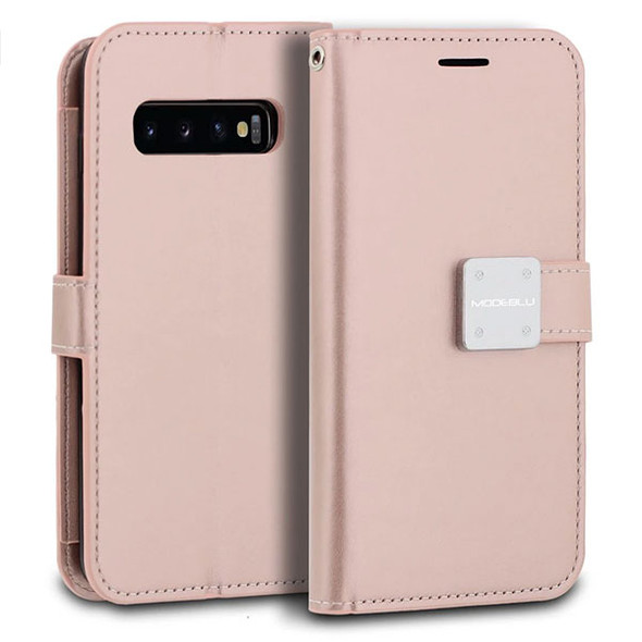 Samsung S10 Plus ModeBlu Diary Wallet Case - Rose Gold