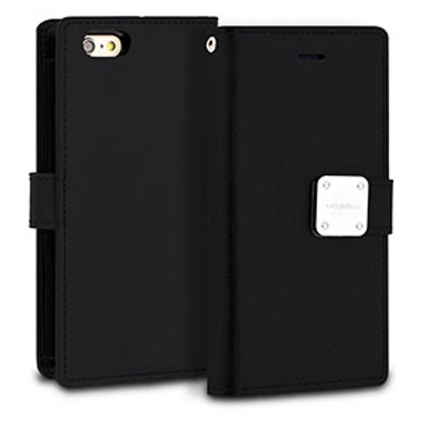 IPhone 6/6S Black Wallet Mode Diary Case