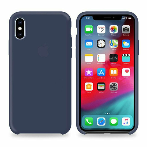 IPhone XR Navy Blue Matte Silicone Gel