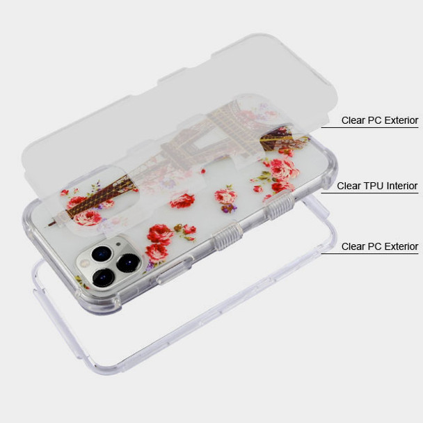 IPhone 11 Pro Max Transparent Clear/Paris in Full Bloom TUFF Lucid Hybrid Protector Cover 