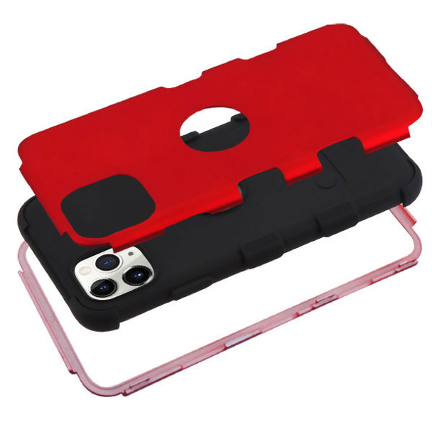 IPhone 11 Pro Max Titanium Red/Black TUFF Hybrid Phone Protector Cover