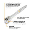 3/8" Drive 90-Tooth Quick Release Teardrop Ratchet 8-1/4"