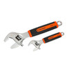 2 Piece 6" & 10" Quick-Fit-Jaw Adjustable Wrench Set