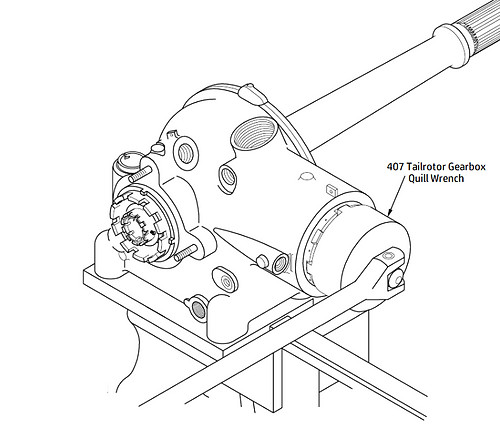 407 Tailrotor Gearbox Quill Wrench