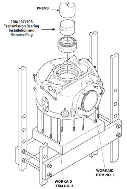 206/505 Transmission Bearing Installation and Removal Plug