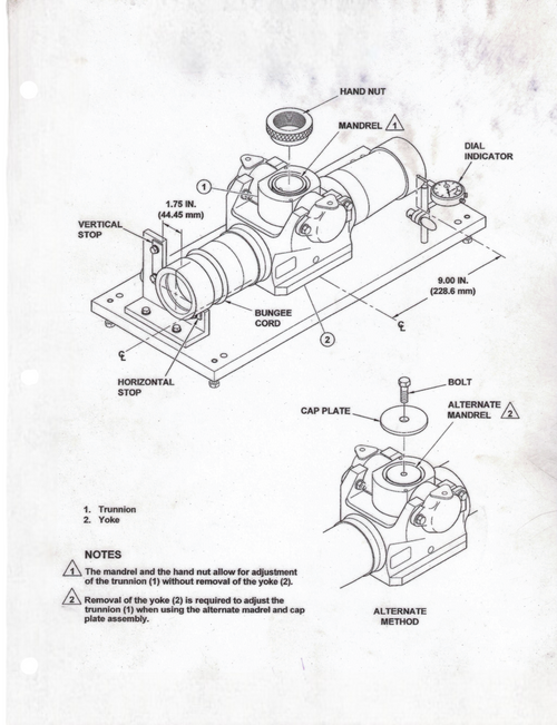 206 Main Rotor Trunnion Centering Fixture
