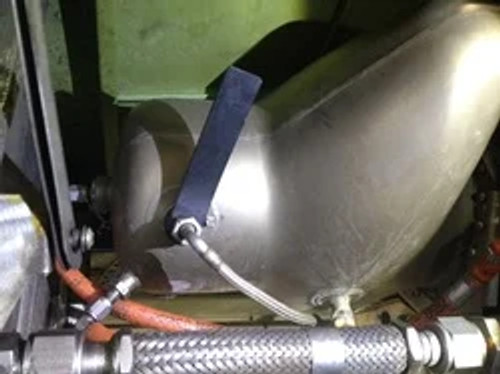 Ignitor wrench installed and ready to whack with a hammer. This is an actual picture of the wrench in use. One whack with the hammer and this was a done deal. This ignitor came right out Ignitor wrench installed and ready to whack with a hammer. This is an actual picture of the wrench in use. One whack with the hammer and this was a done deal. This ignitor came right out