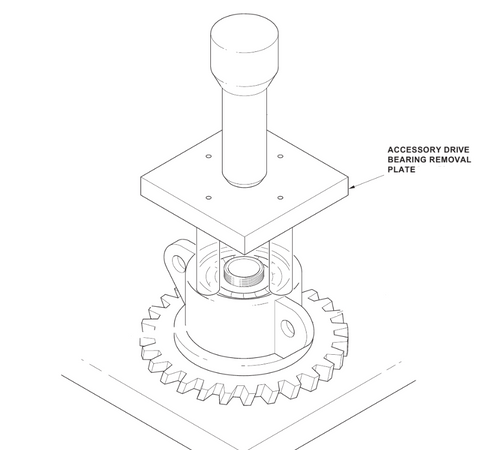 206/407/505 Transmission  Accessory Bevel Gear Bearing Work Aid