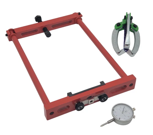 EC135 Main Rotor Damper Work Aid (Equivalent to L133M6201101) with Puller (Equivalent to L133M6204101) in shadowed case.