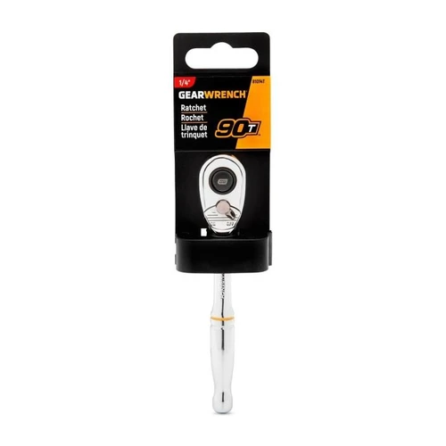 1/4" Drive 90-Tooth Quick Release Teardrop Ratchet 5"