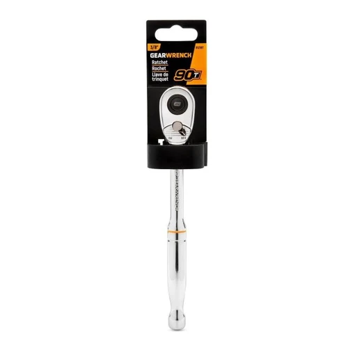 3/8" Drive 90-Tooth Quick Release Teardrop Ratchet 8-1/4"