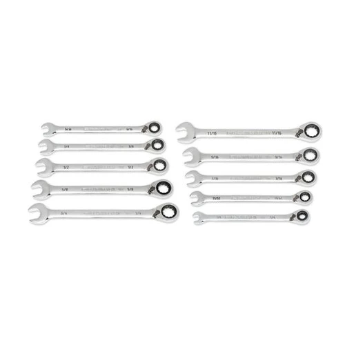 SAE 12pt Reversible Ratcheting Wrenches